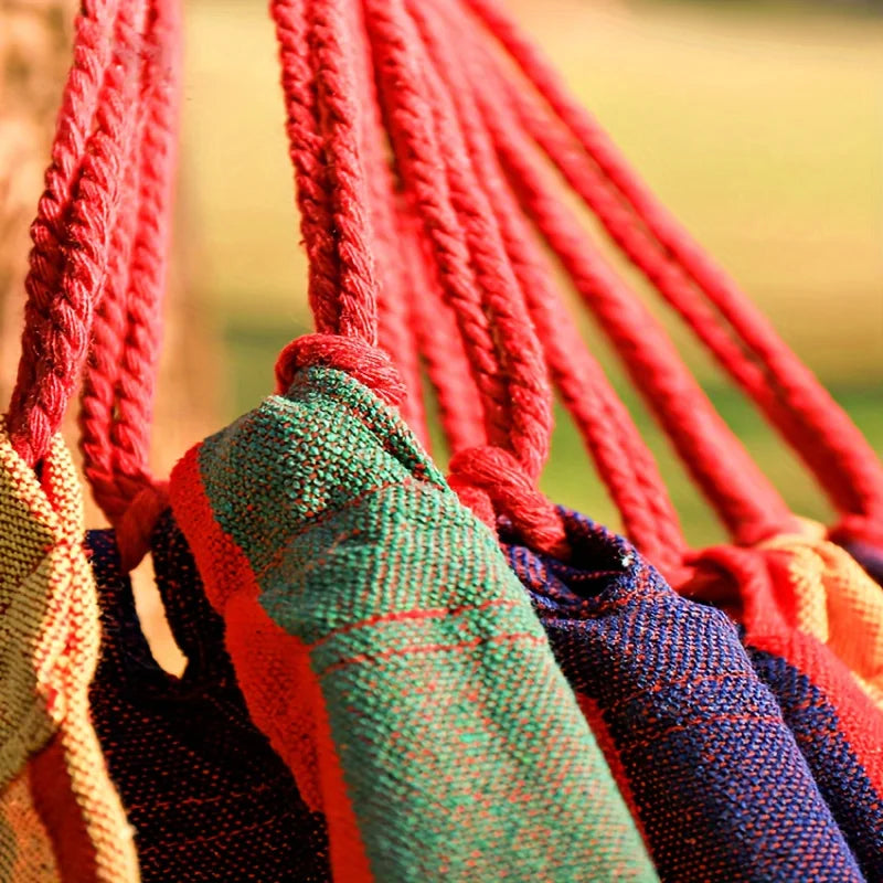 Outdoor Multifunctional Hammock With Colorful Anti Flip Design And Tree Straps