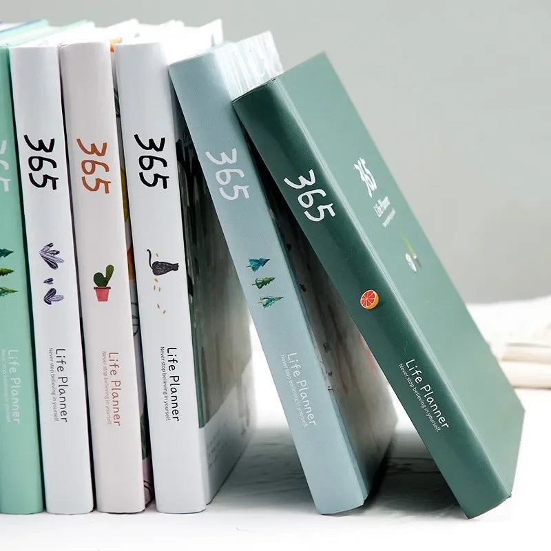365 Planner Notebook With Colorful Inner Pages Yearly Plan