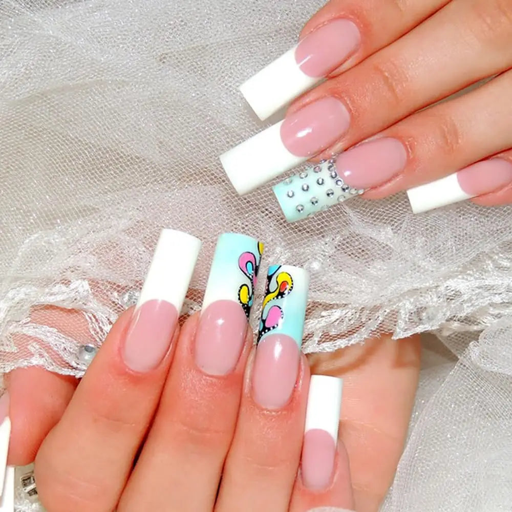 Makartt Poly Nail Gel French Manicure Kit With LED Lamp