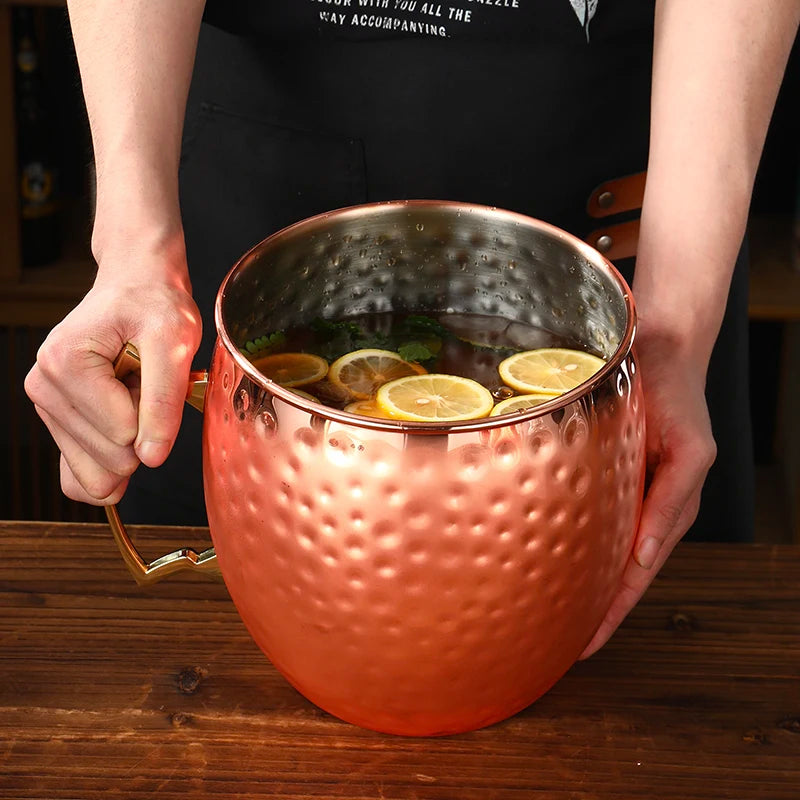 Extra Large 5L Hammered Moscow Mule Mug Ice Bucket