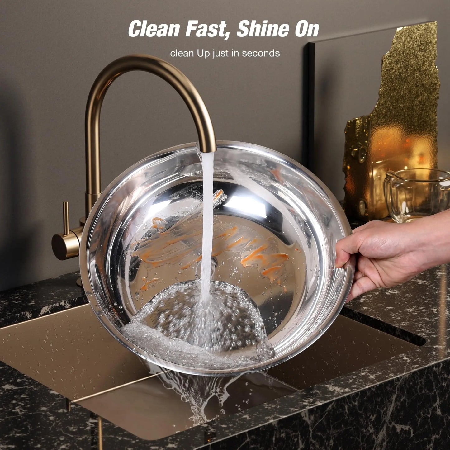 Gold Plated 5Qt Chafing Dishes Set For Buffets And Parties