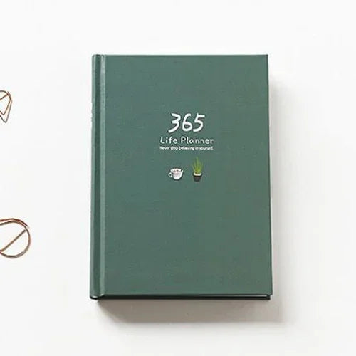 365 Planner Notebook With Colorful Inner Pages Yearly Plan