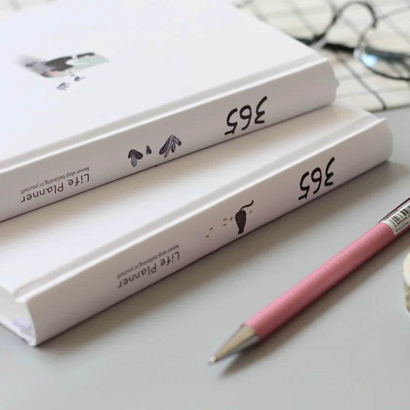 365 Planner Notebook With Colorful Inner Pages Yearly Plan