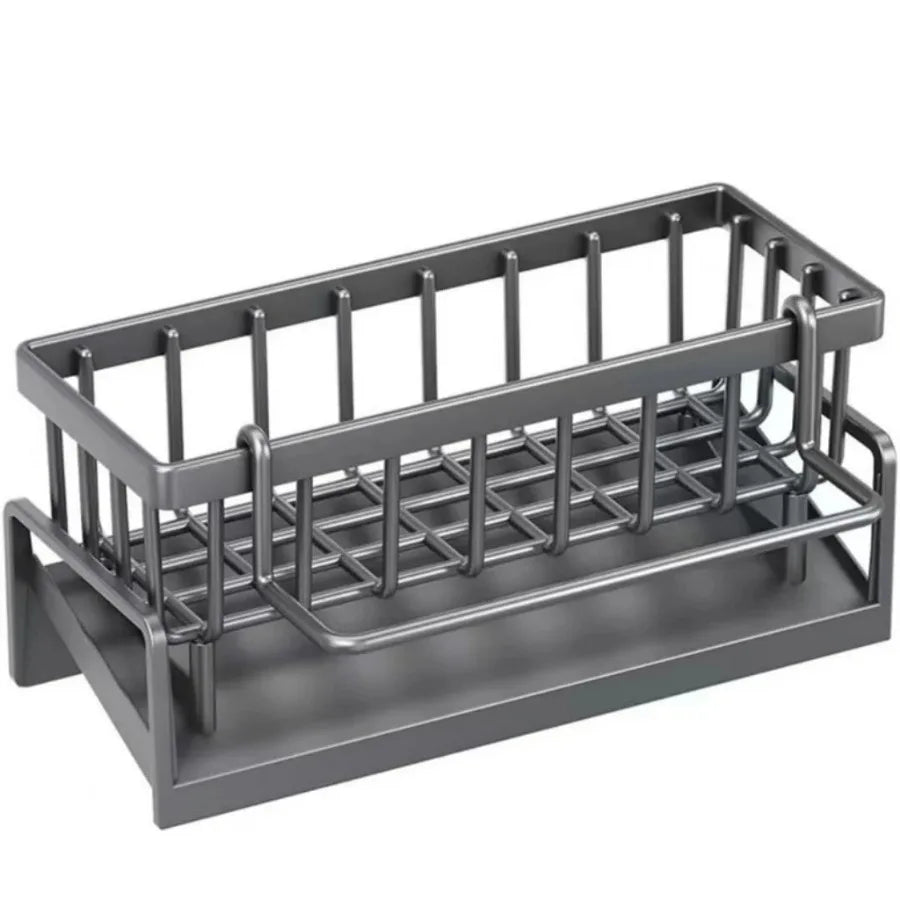 Multifunctional Carbon Steel Kitchen Rack Sink Drain Storage Organizer