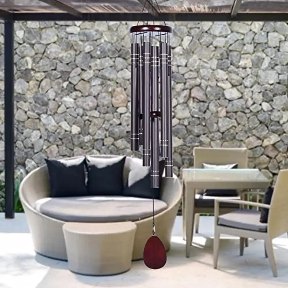 Large 42 Inch Deep Tone Wind Chimes Outdoor Decor Memorial