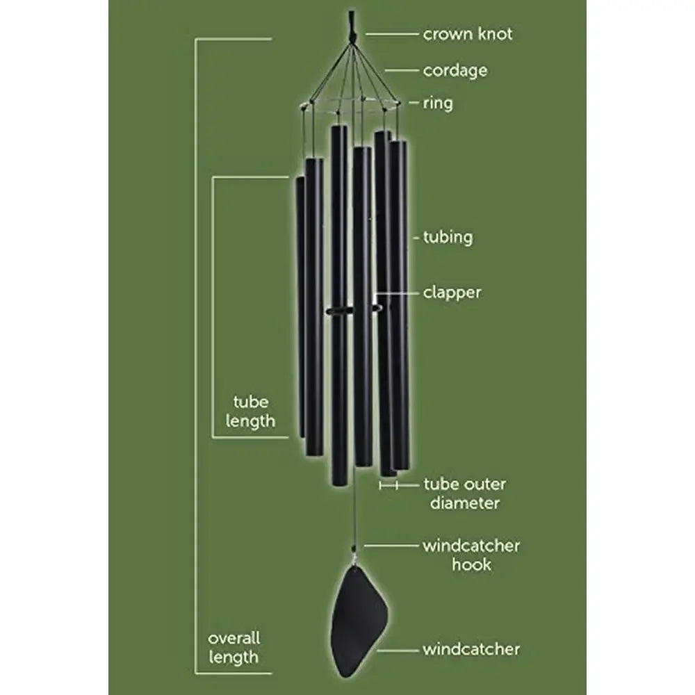 Alto Mongolian Wind Chimes Handcrafted Outdoor Tuned Chimes