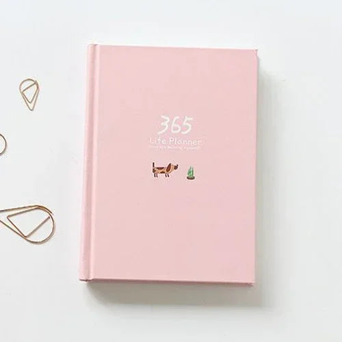 365 Planner Notebook With Colorful Inner Pages Yearly Plan