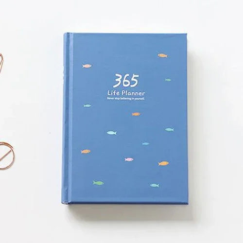 365 Planner Notebook With Colorful Inner Pages Yearly Plan