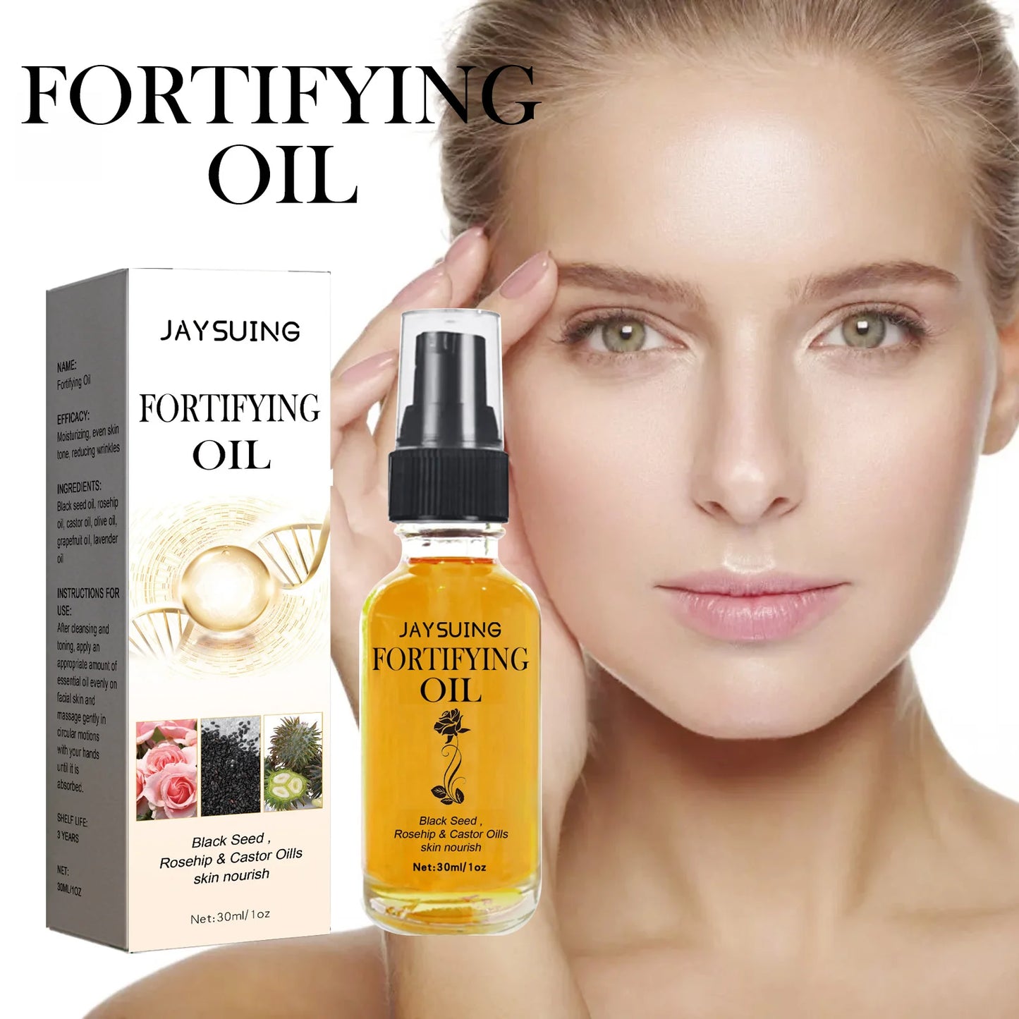 Rosehip Castor Oil With Black Seed For Skin Nourish Firming