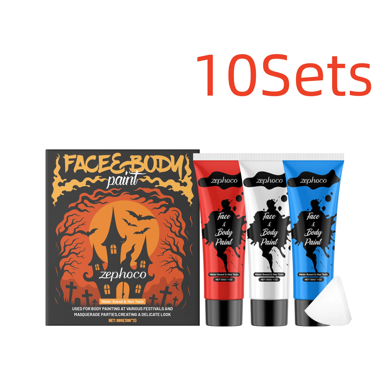 Zephoco Halloween Face And Body Painting Kit For Festivals