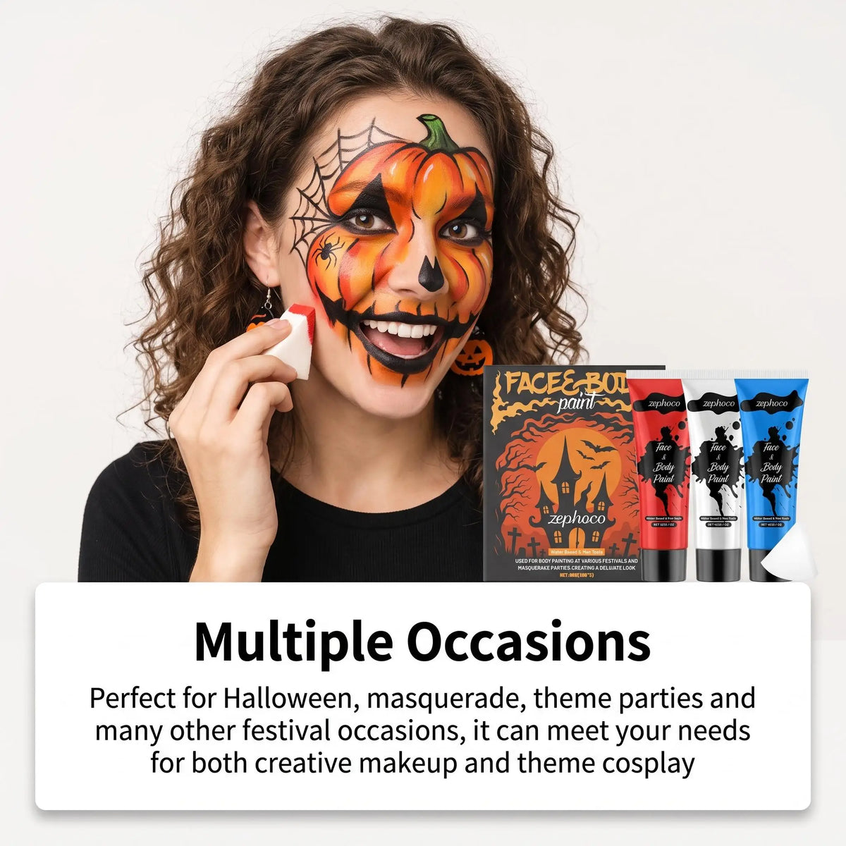 Zephoco Halloween Face And Body Painting Kit For Festivals