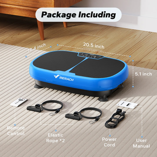 MERACH EMS Vibration Plate Exercise Machine for Lymphatic Drainage