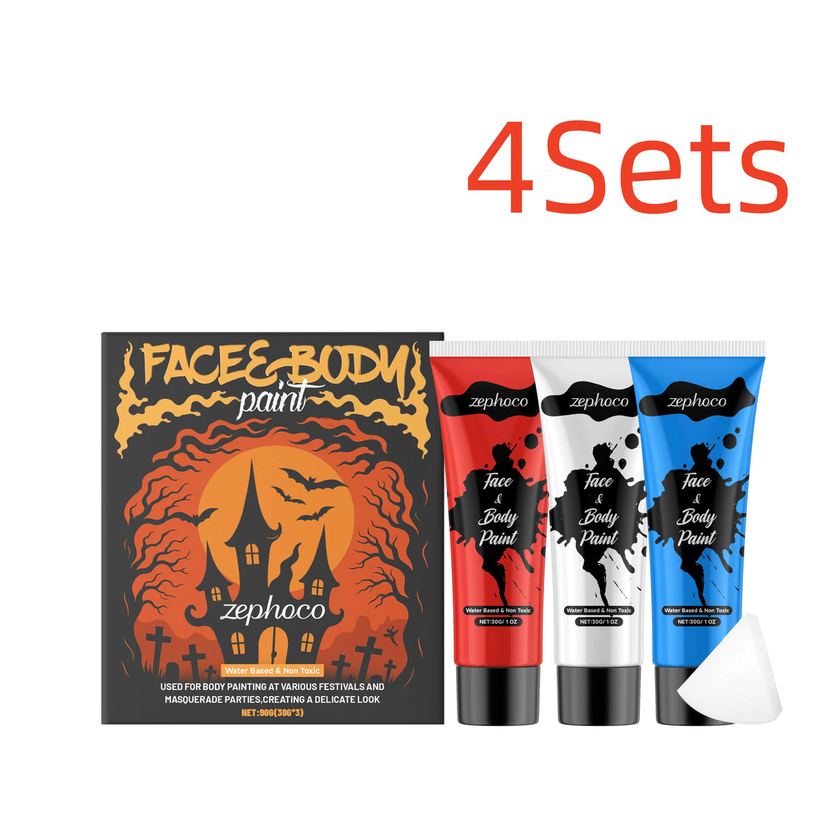 Zephoco Halloween Face And Body Painting Kit For Festivals