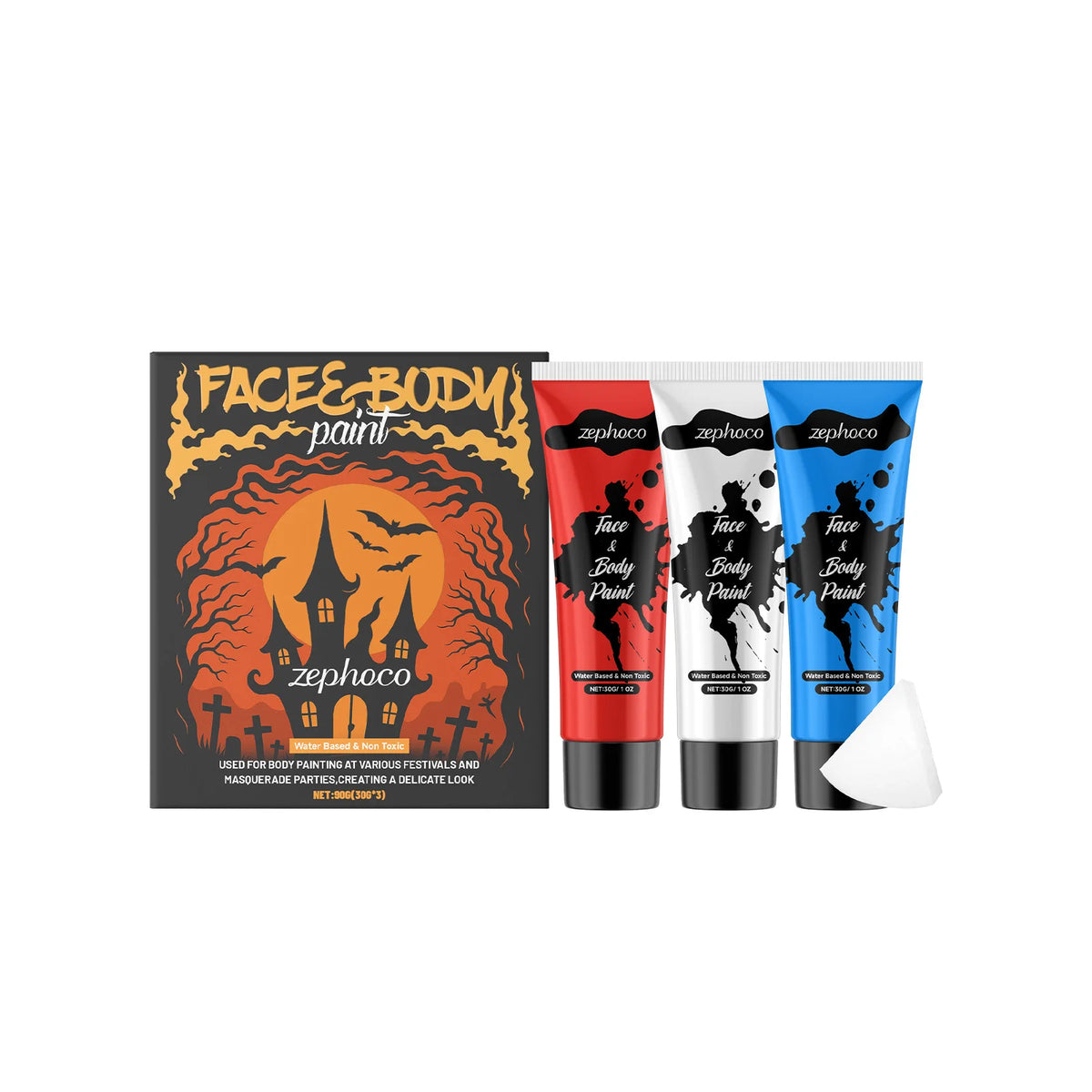Zephoco Halloween Face And Body Painting Kit For Festivals