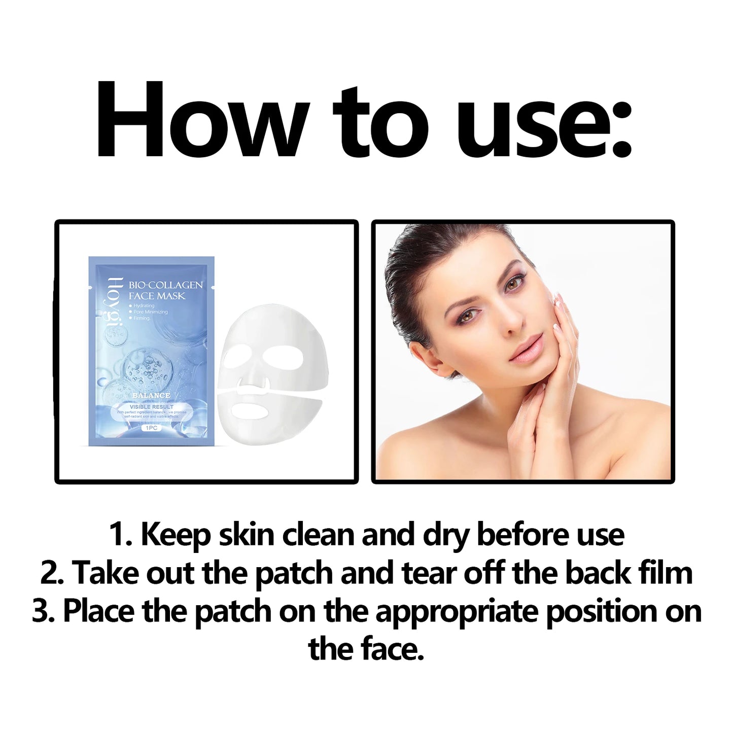 Hoygi Collagen Face Mask Moisturizing Glow for Elastic Skin