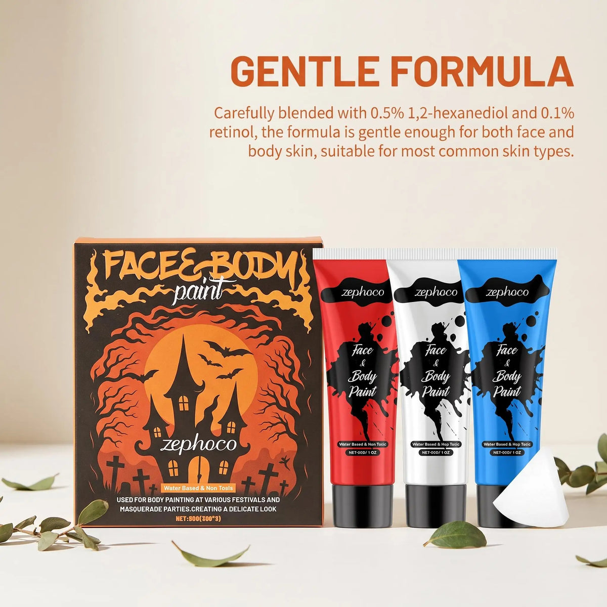 Zephoco Halloween Face And Body Painting Kit For Festivals