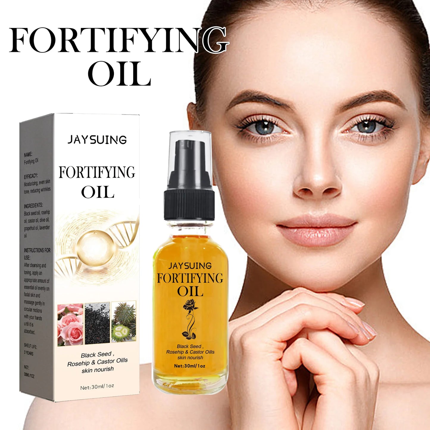 Rosehip Castor Oil With Black Seed For Skin Nourish Firming