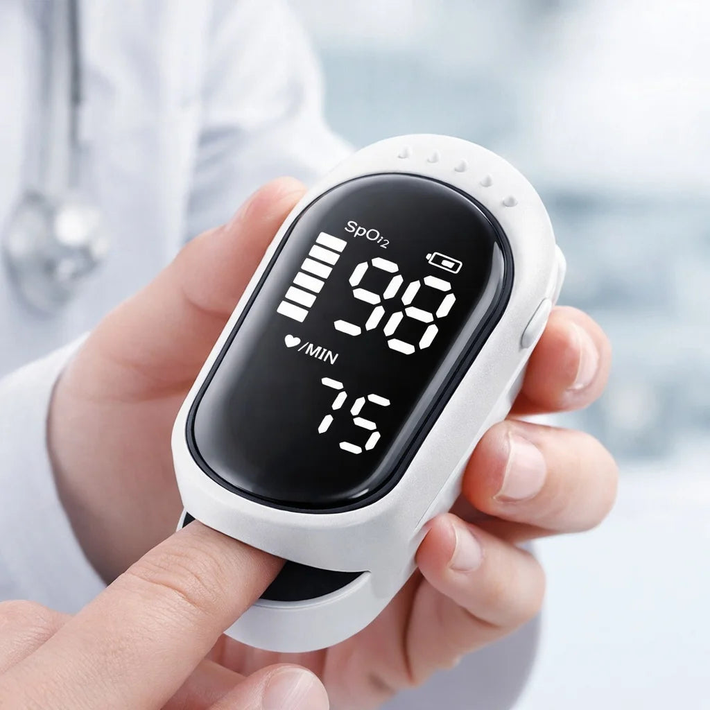 Jitesy Rechargeable Fingertip Pulse Oximeter And Heart Rate Tracker