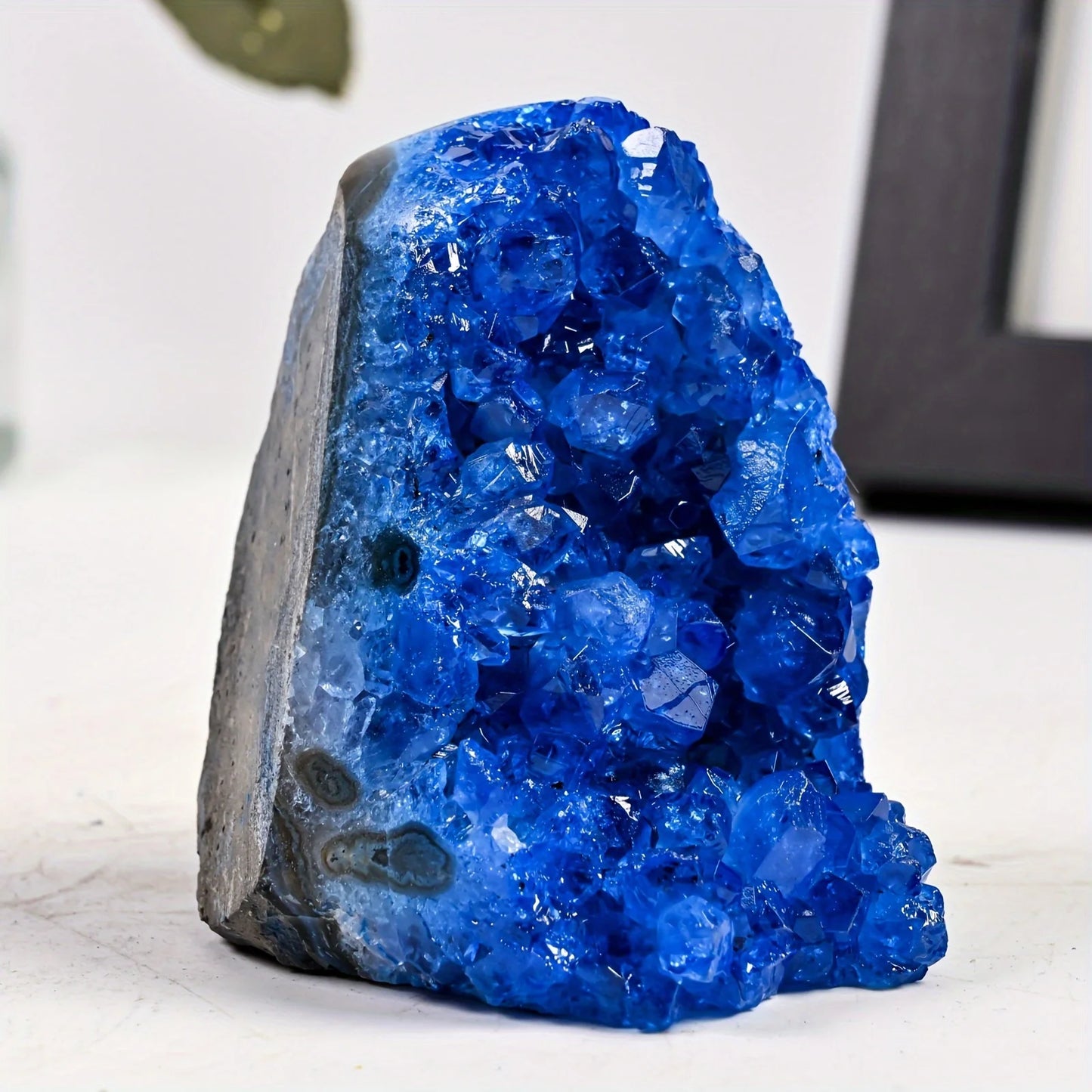 Blue Crystal Cluster Quartz Healing Home Decor Gift