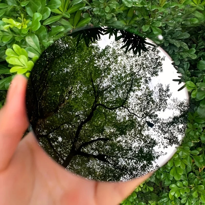 Black Obsidian Mirror Polished Stone Crystal Home Decor Gift