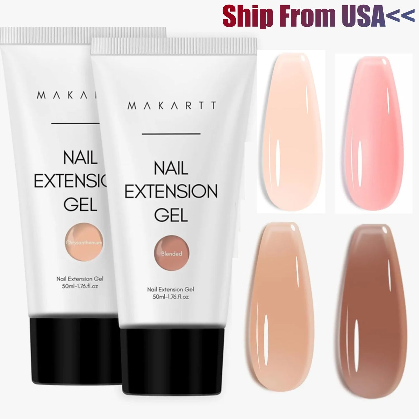 Makartt Poly Nail Extension Gel Clear Pink Builder For Beginners