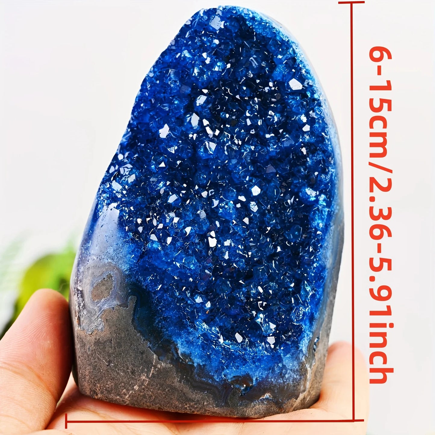 Blue Crystal Cluster Quartz Healing Home Decor Gift