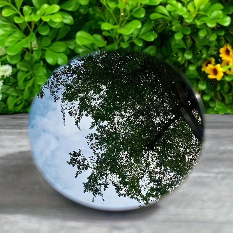 Black Obsidian Mirror Polished Stone Crystal Home Decor Gift