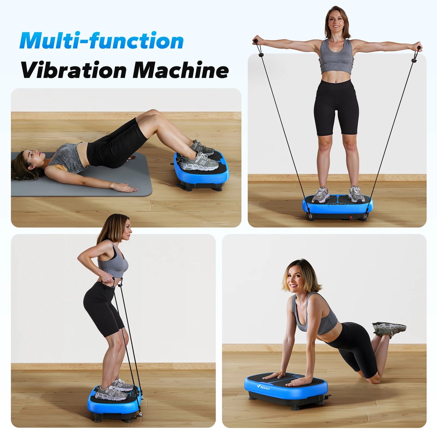MERACH EMS Vibration Plate Exercise Machine for Lymphatic Drainage