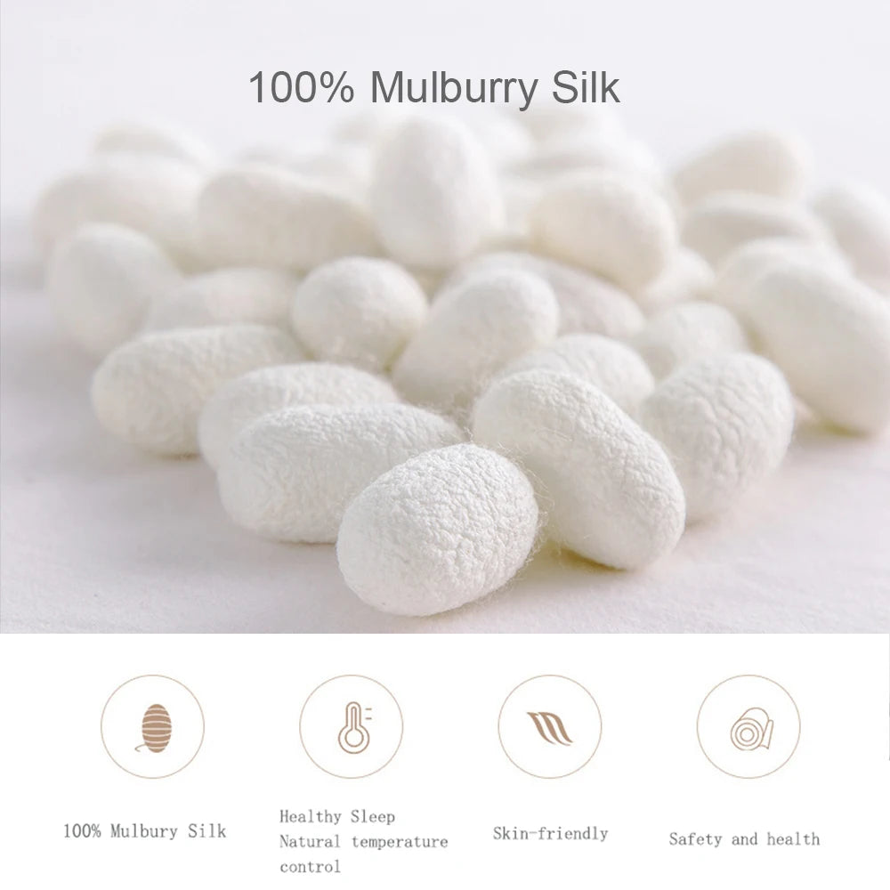 Liv_EstheteCN Top Grade 100 Percent Silk Duvet Cover Set