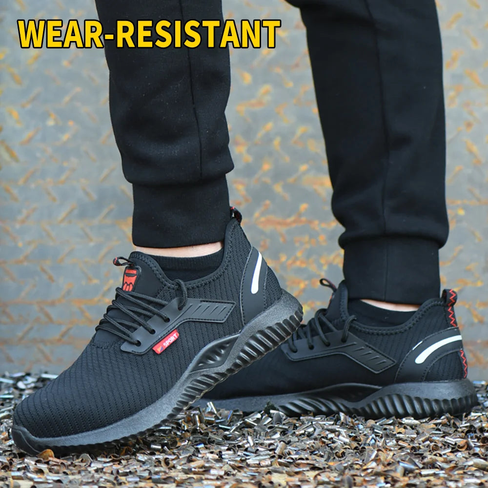 Tulldent Work Safety Shoes Anti Smashing Steel Toe Puncture Proof Boots