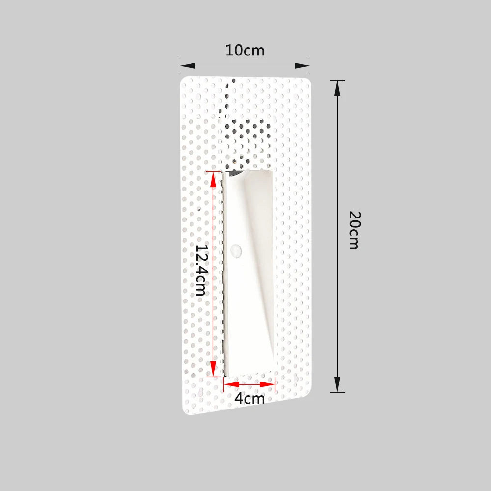 Sandiy Motion Sensor Recessed Wall Lamp Staircase Home Lighting
