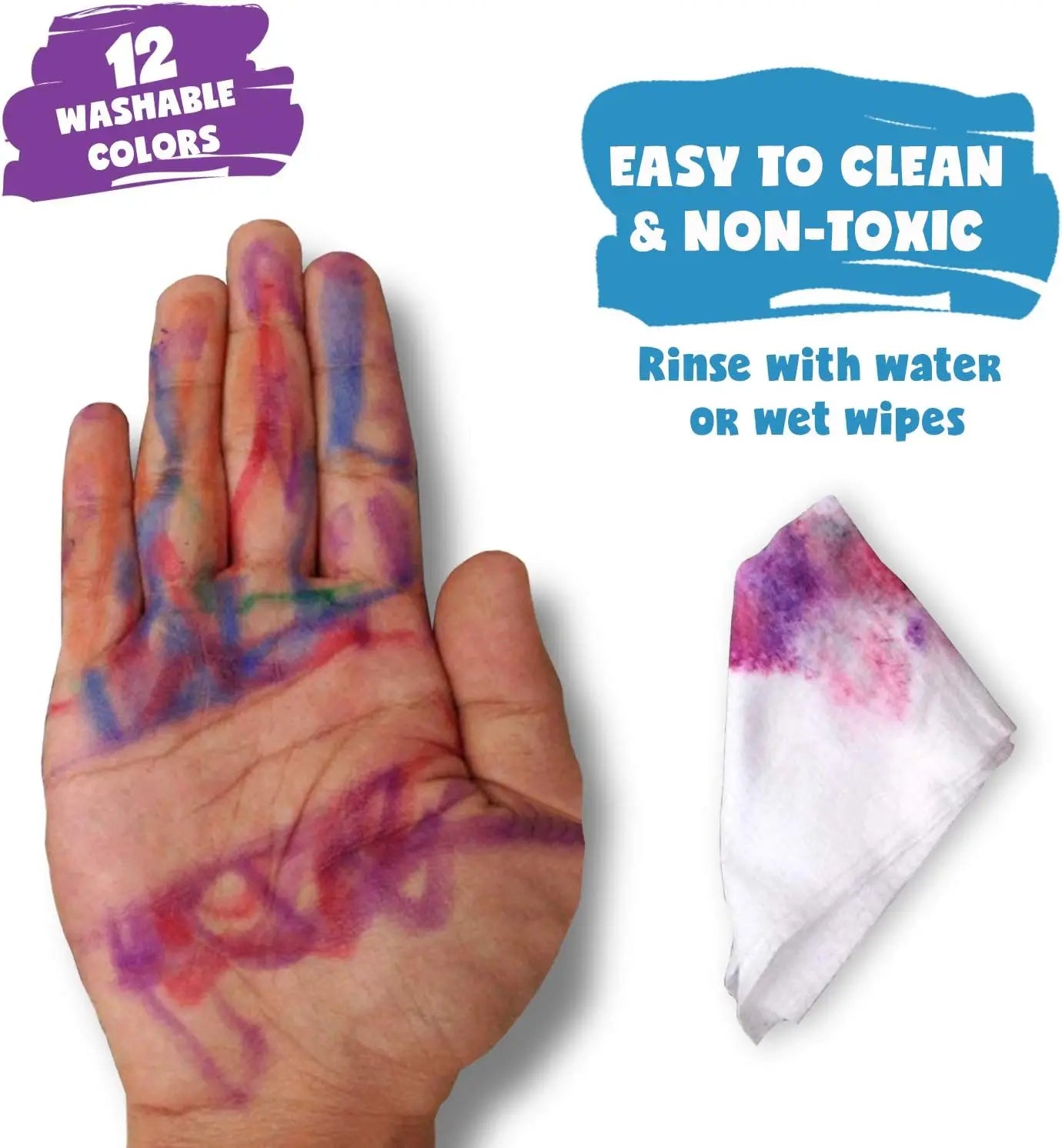 Washable Gel Crayons Set For Children Creative Art