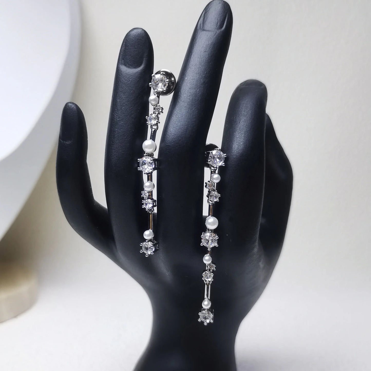 Crystal Heart Jewelry Set For Women Necklace Earrings Bracelet Ring