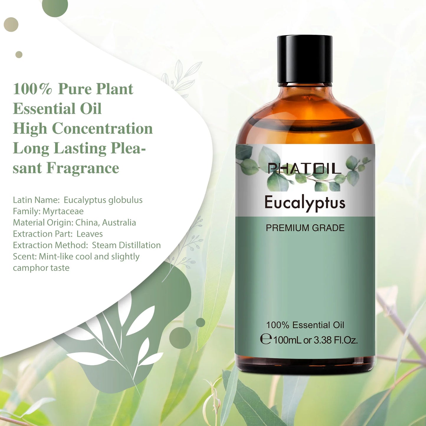 PHATOIL 100ml Pure Essential Oil Blend Copaiba Neroli Tea Tree