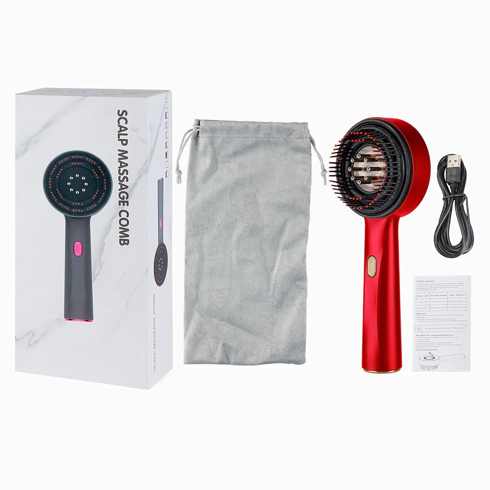 Electric Scalp Massage Comb With Red Light Therapy Hair Growth