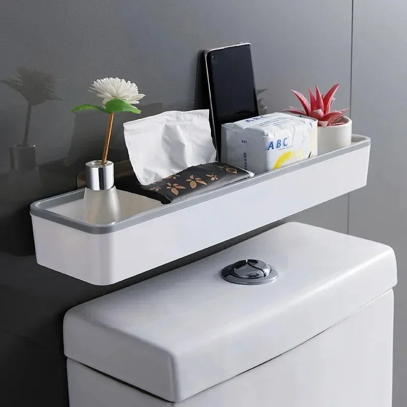 Bathroom Above Toilet Wall Mount Storage Shelf Organizer