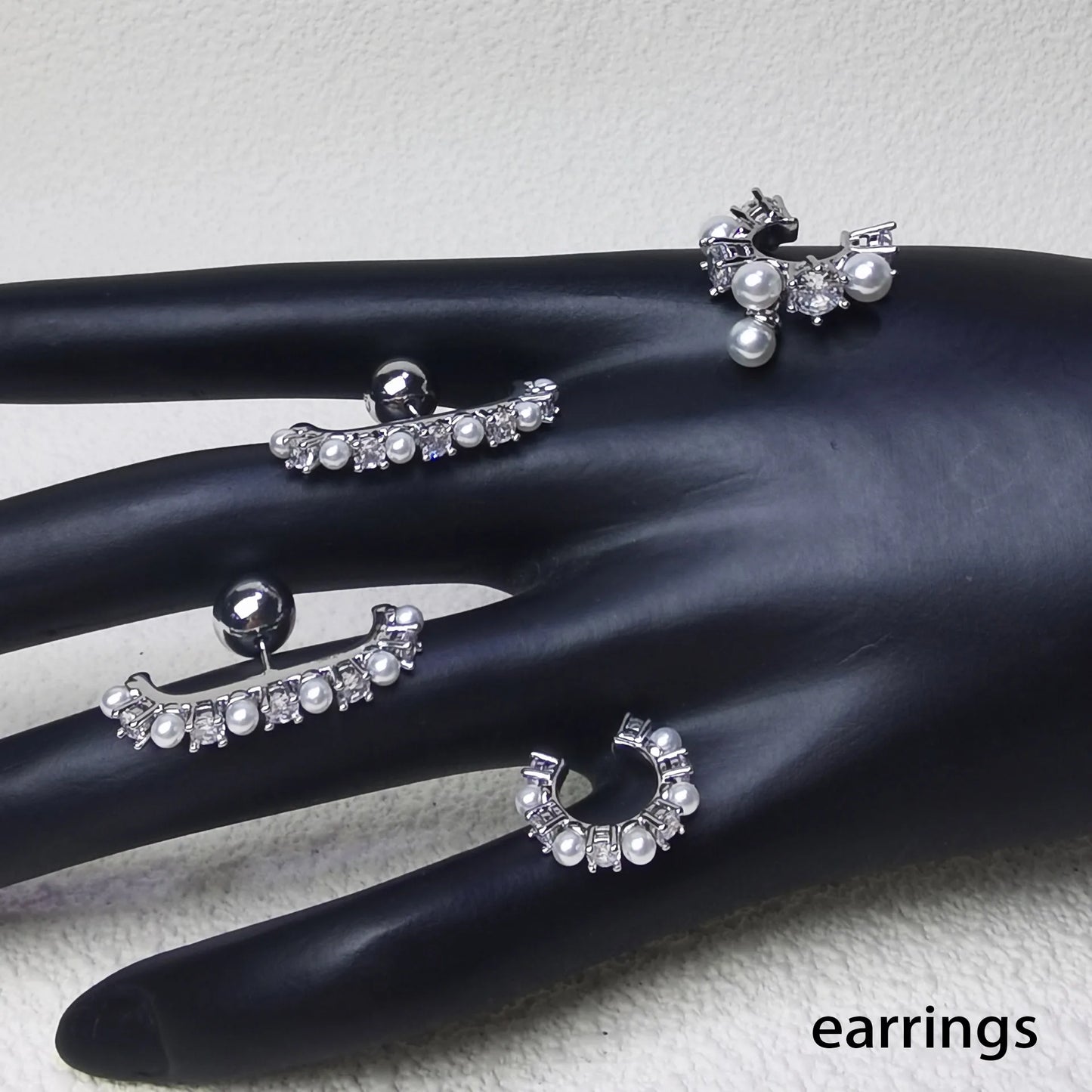 Crystal Heart Jewelry Set For Women Necklace Earrings Bracelet Ring