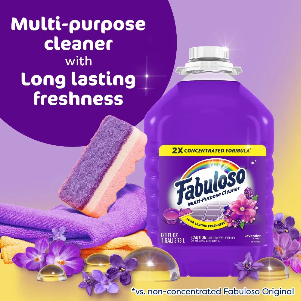 2X Concentrated All Purpose Floor Cleaner Lavender Scent No Rinse
