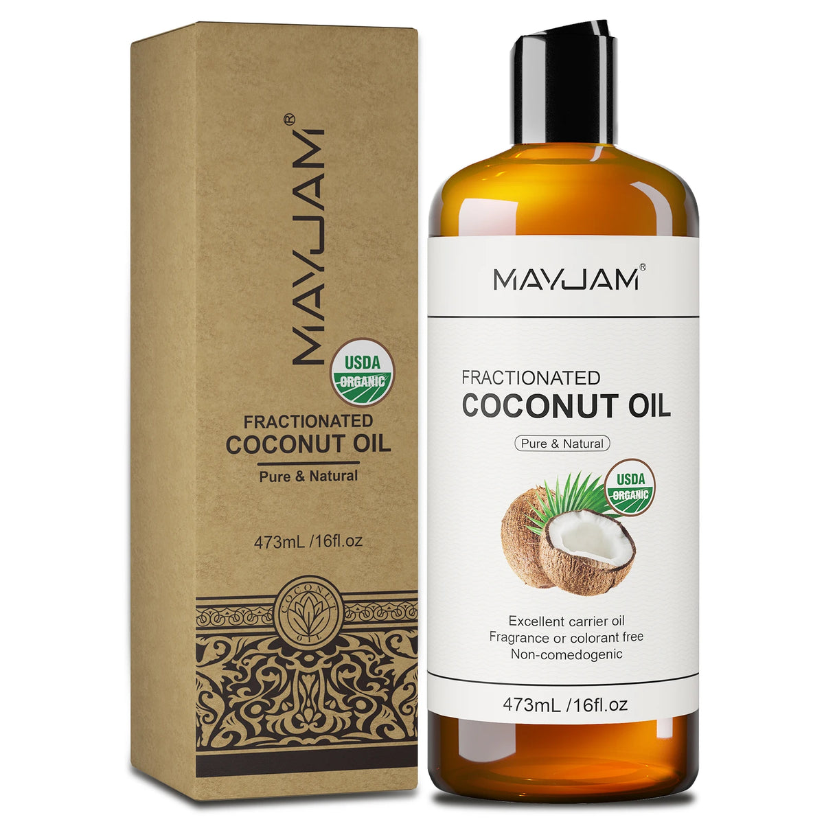MAYJAM Organic Castor Oil Moisturizing Face Hair Skin Care