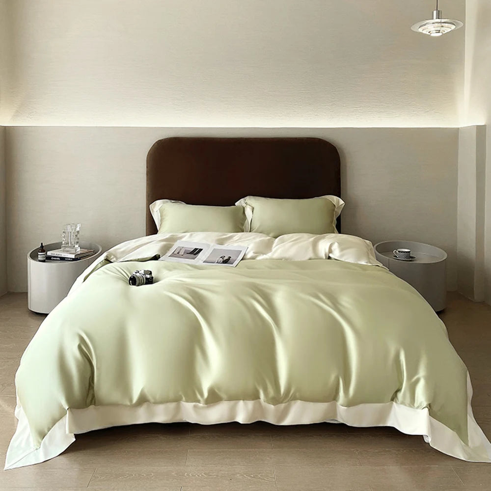 Liv_EstheteCN Top Grade 100 Percent Silk Duvet Cover Set