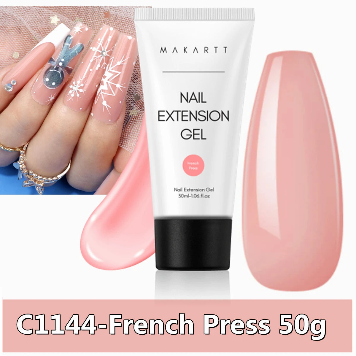 Makartt Poly Extension Nail Gel 50ml Acrygel Hard Gel Nails