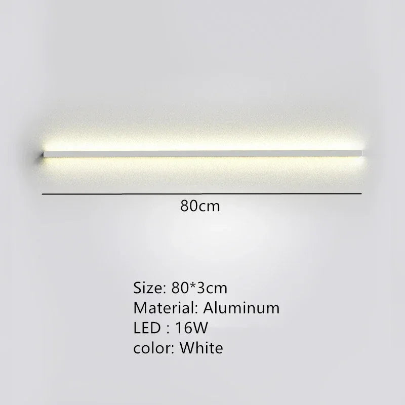 Long Wall Bedside Lamp With Dimming For Bedroom Ambiance