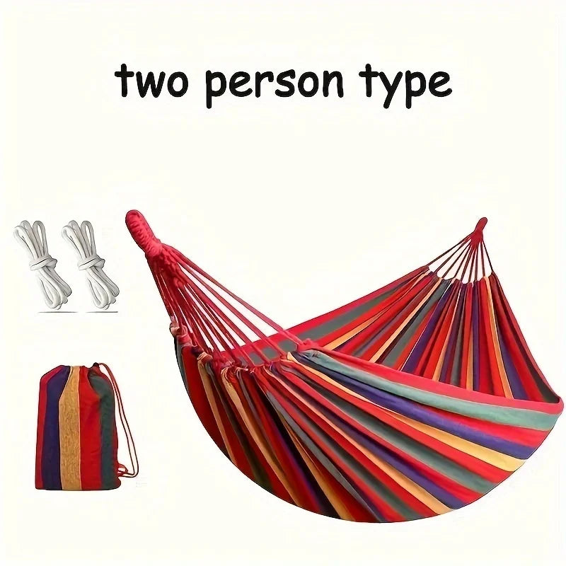 Outdoor Multifunctional Hammock With Colorful Anti Flip Design And Tree Straps
