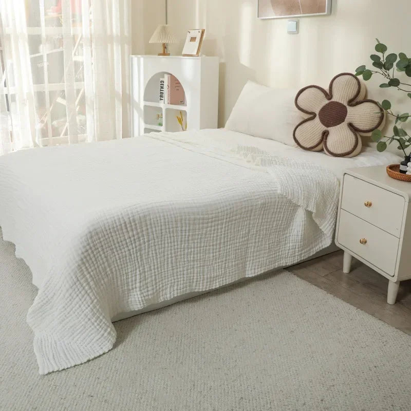 OIMG Cotton Muslin Baby Blanket For Gentle Comfort