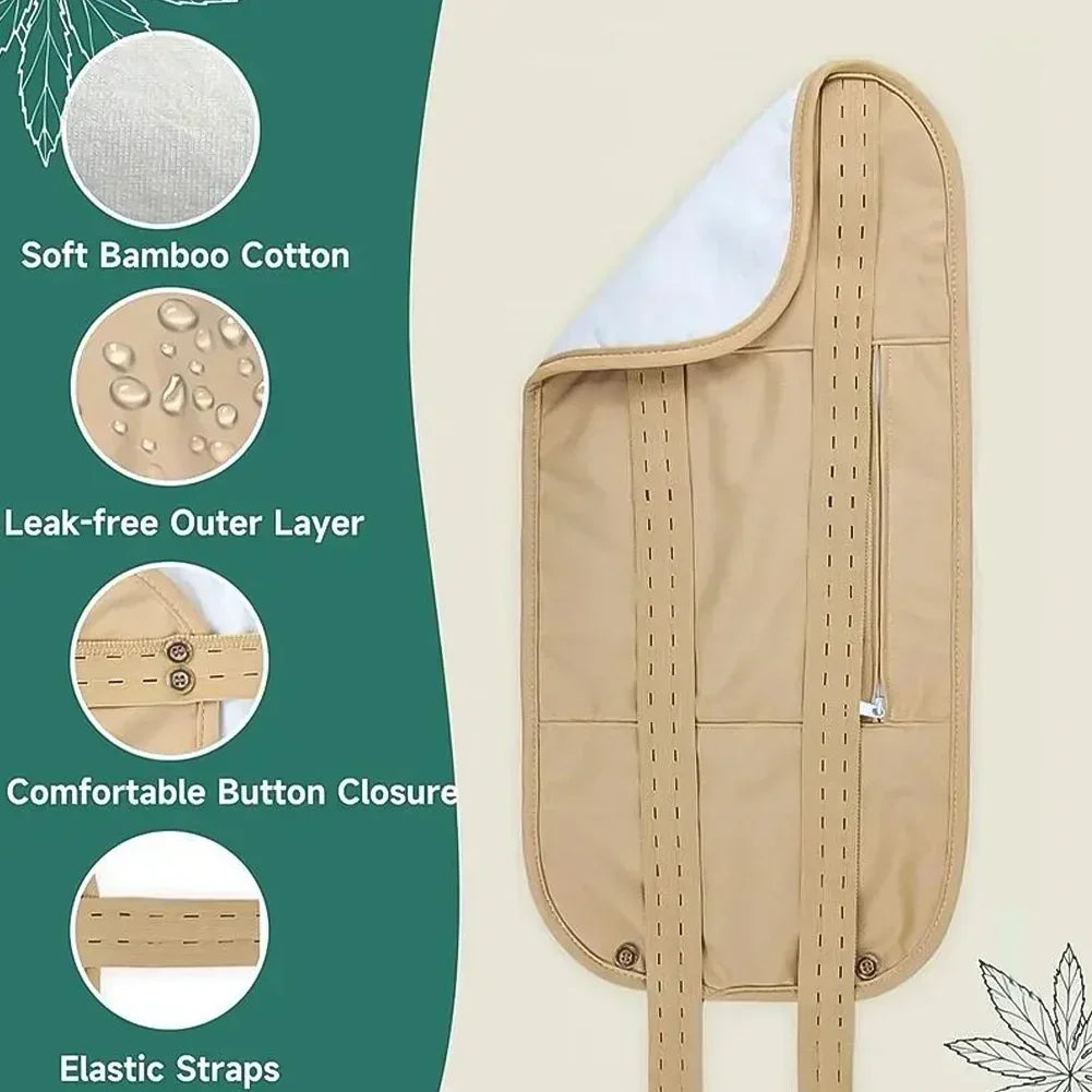 Castor Oil Pack Wrap Waist Reusable Organic Cotton Strap