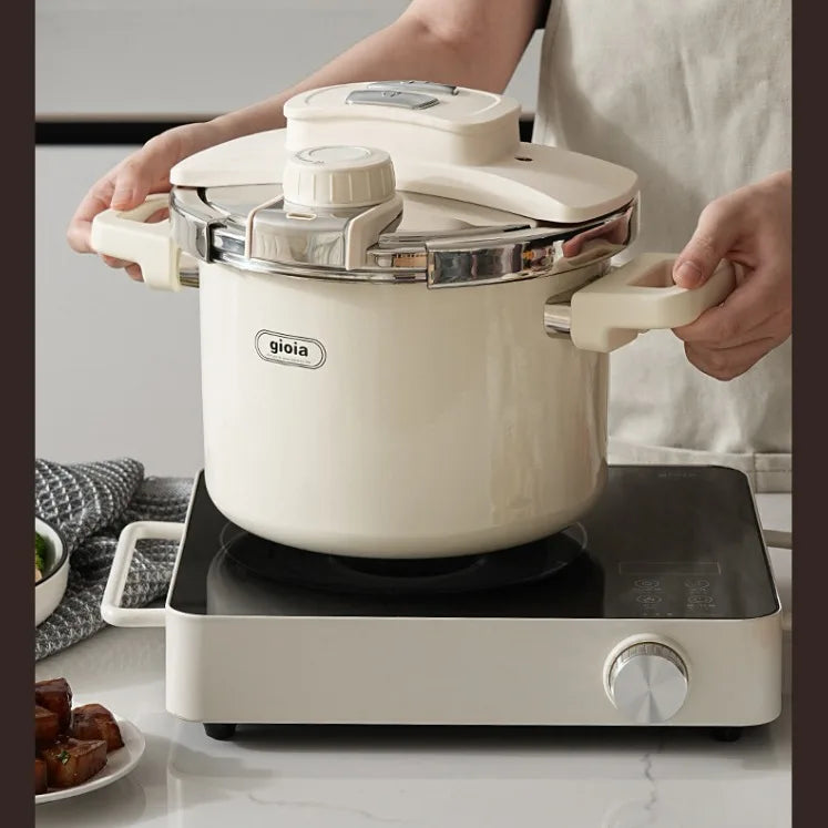 Enamel Pressure Cooker Multifunctional Explosion Proof Stainless Steel Pot
