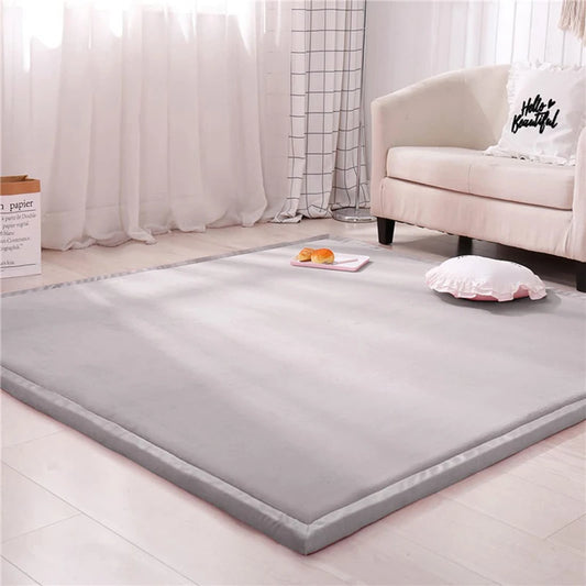 Japanese Tatami Coral Velvet Baby Mat Rug for Floor Play