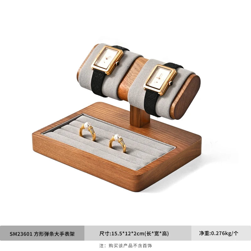 Oirlv Wooden Watch Display Stand Jewelry Organizer Rack