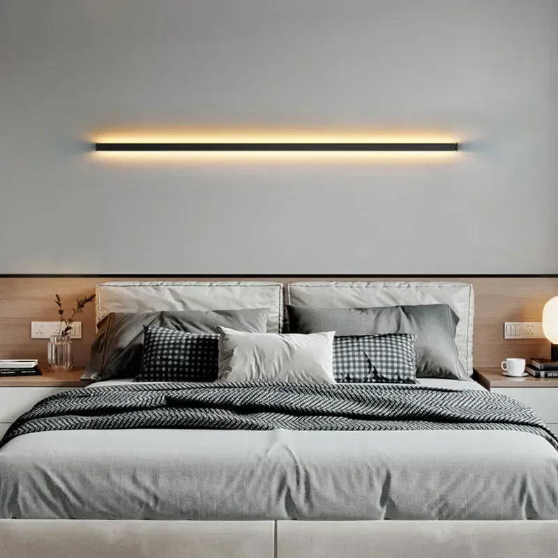 Long Wall Bedside Lamp With Dimming For Bedroom Ambiance