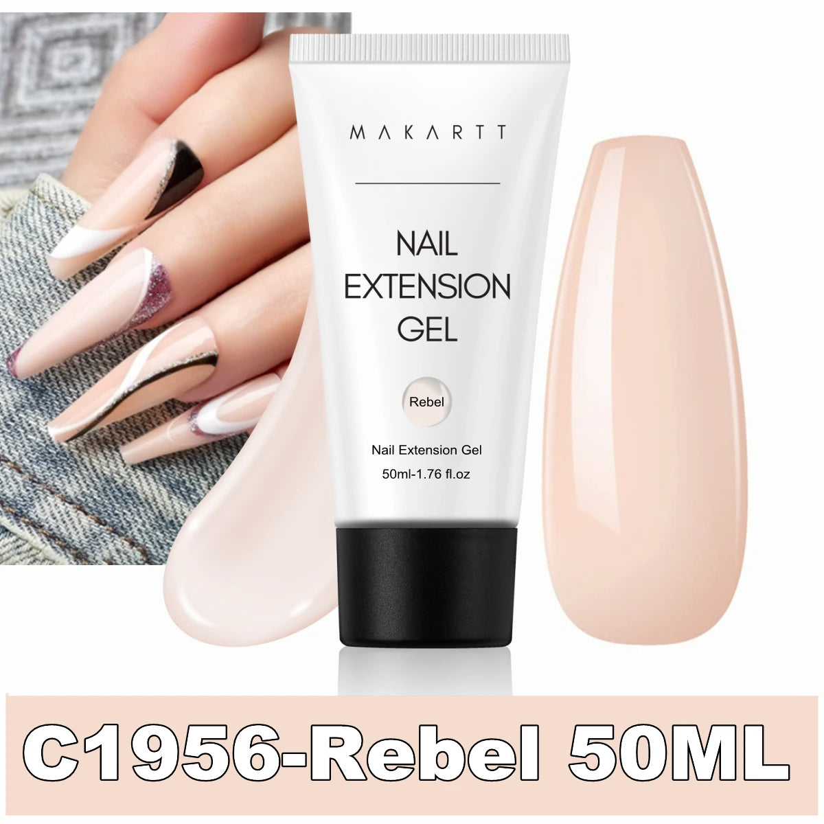 Makartt Poly Extension Nail Gel 50ml Acrygel Hard Gel Nails